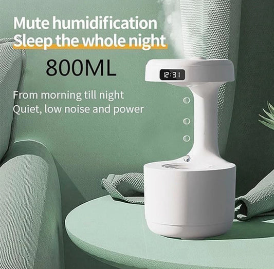 Gravity Water Drop Humidifier with LED Display