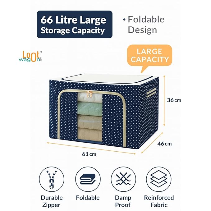 Cloth Storage Bag Steel Frame